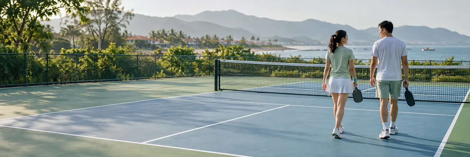Vị trí đánh đôi Pickleball cho người mới: Di chuyển cùng partner