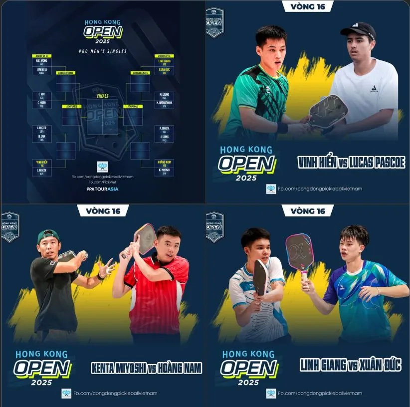 Ảnh đại diện bài PPA Hong Kong 2025: Tổng hợp Team Việt Nam ngày 21/08 – Mixed Pro thăng hoa, Đôi nam khởi sắc